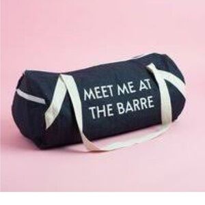 Meet Me At The Barre FAB FIT FUN Gym Bag new without tags